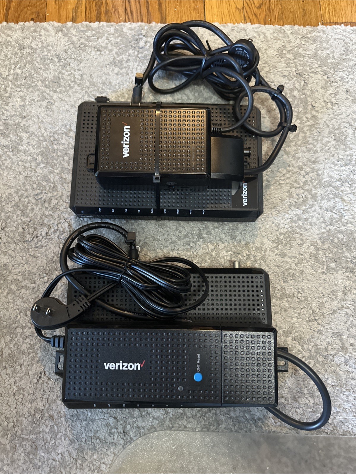 Batch Of 2 Nokia Verizon G-211M-C Optical Modems:  3FE52343APAA & 3FE52343APBA