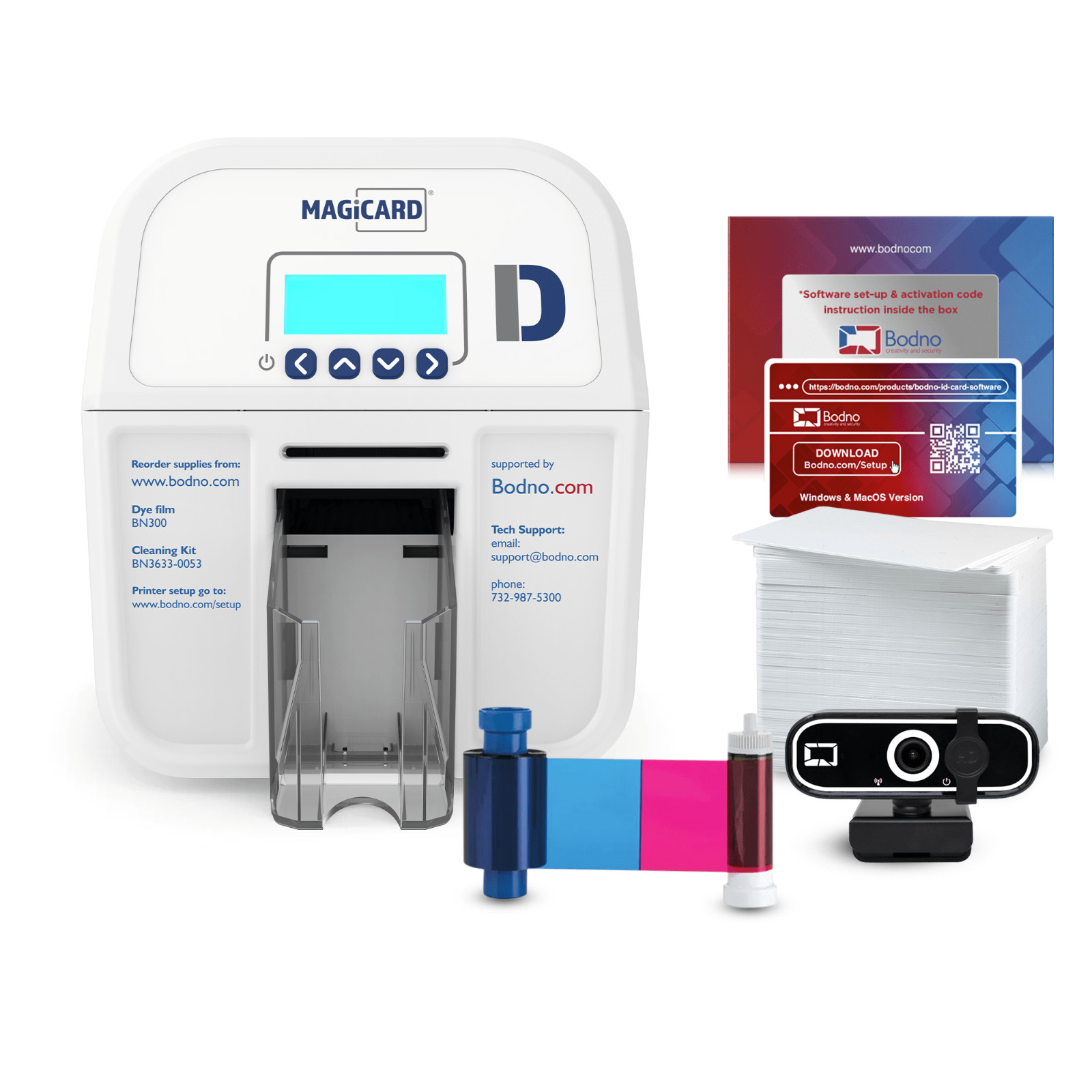 USED - Magicard D Dual Sided ID Card Printer with Bodno Bronze Edition Software
