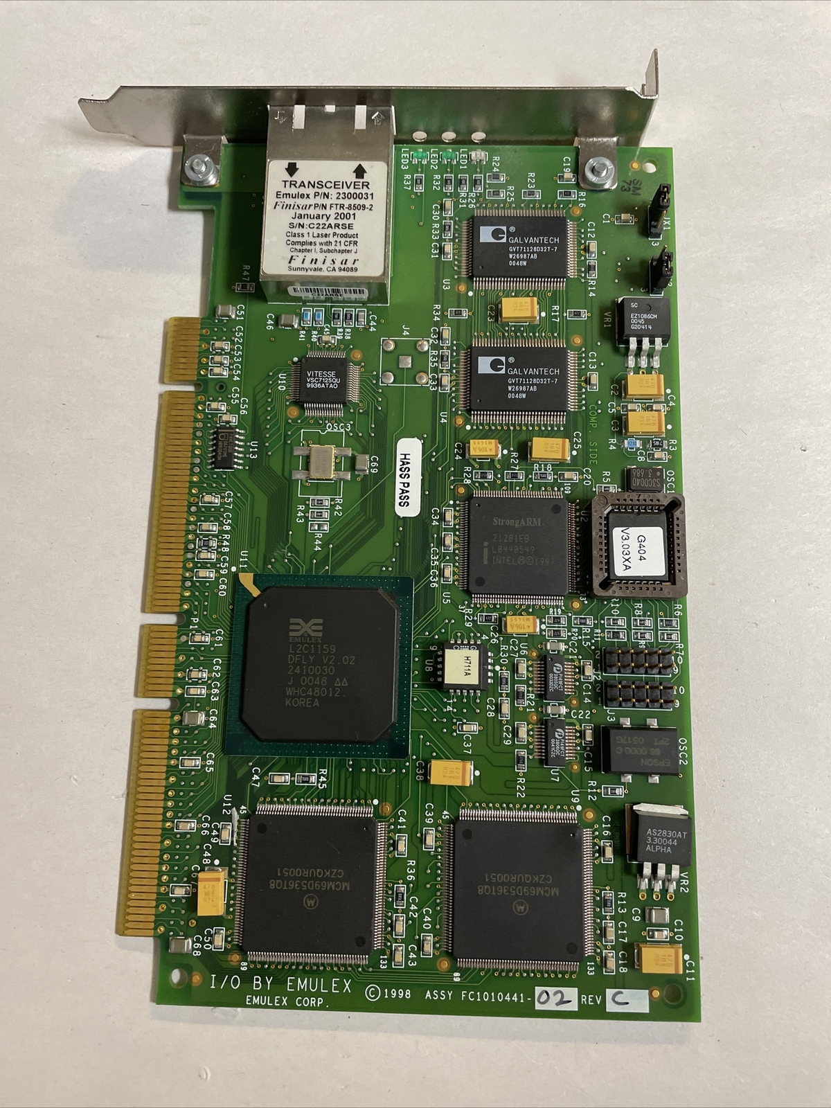 Emulex I/O 64 Bit 2300031 PCI Fibre Channel Host Bus Adapter Card @MB35