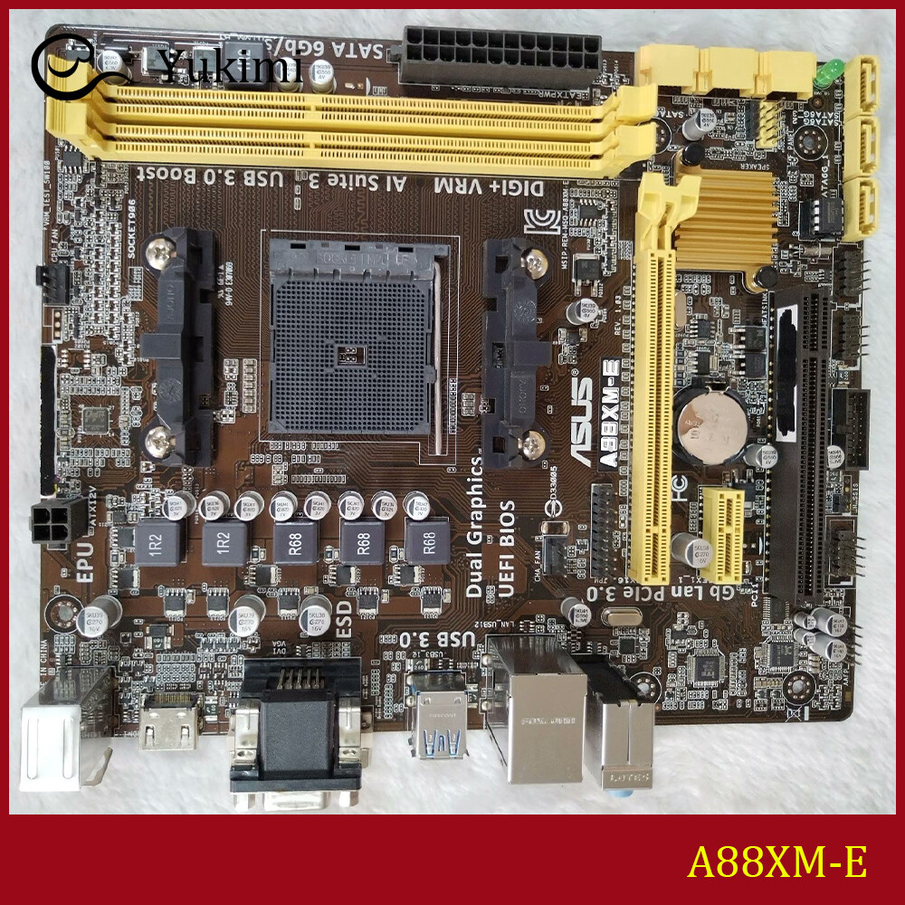 FOR ASUS A88XM-E AMD DDR3*2 AMD 32GB Micro ATX Ｍotherboard Test OK