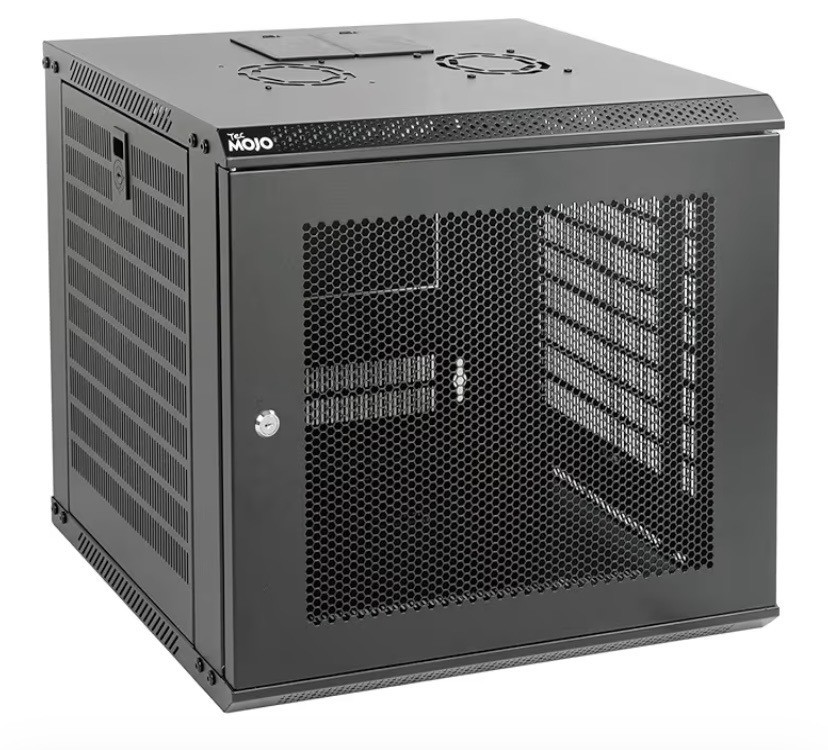 Tecmojo 9U Wall Mount Rack Network Cabinet for 19" IT Equipment,with Lockable Me