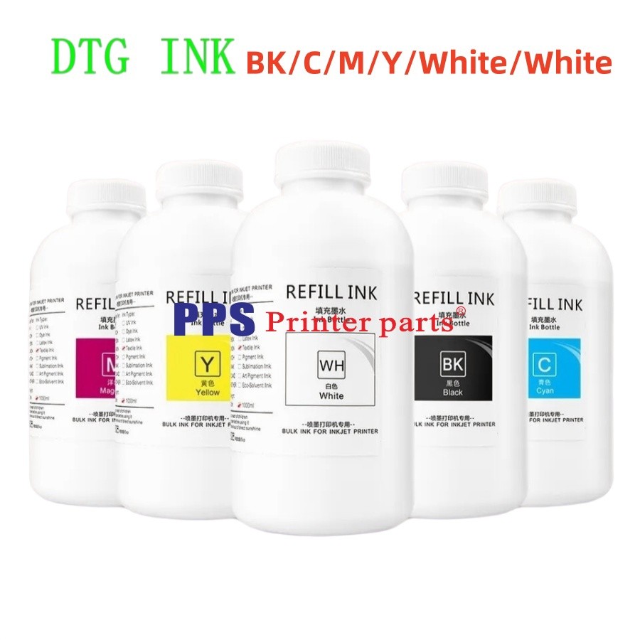 6x500ML DTG Textile Ink For Epson L800 L805 L1800 1390 F2000 F2100 R2000 R1900