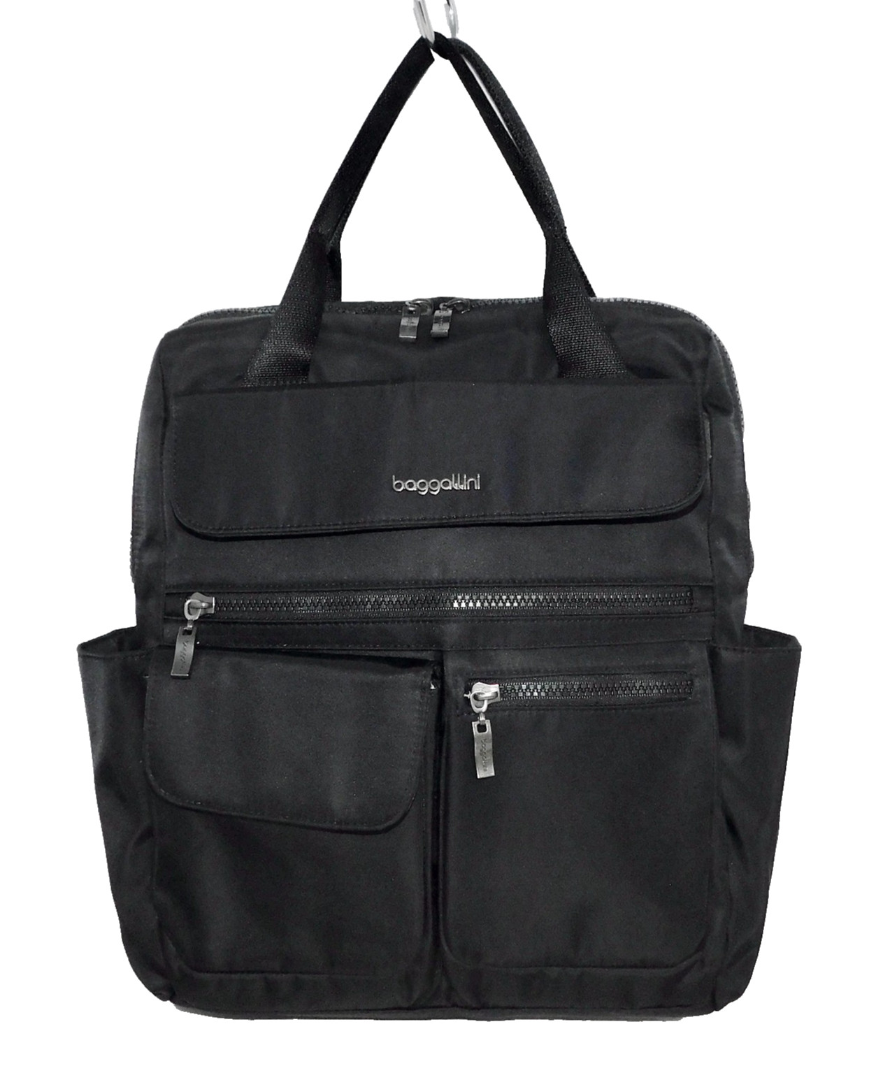 BAGGALLINI Modern Everywhere Laptop Campus Backpack Black Nylon