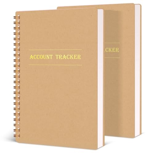  Pack Accounting Ledger Books, Expense Tracker Notebook A5 Budget Bill 2