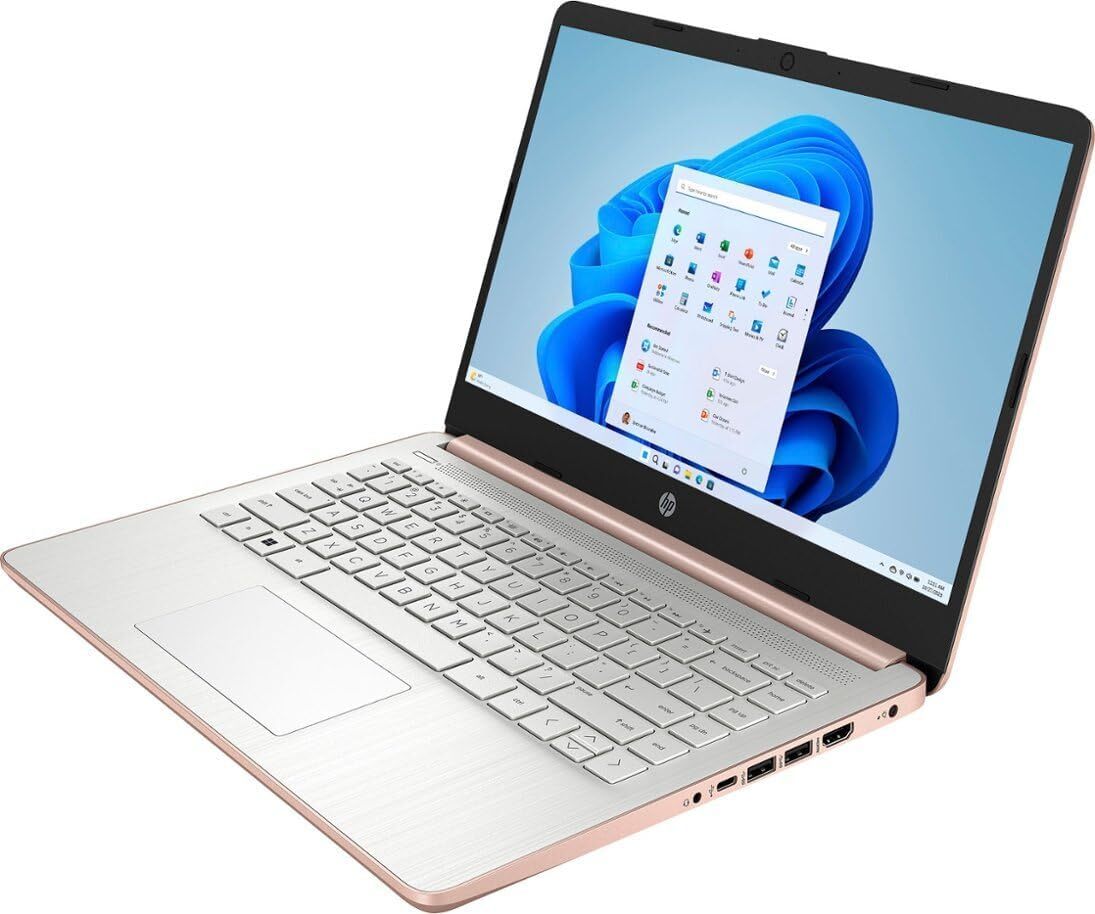 HP 14" Ultral Light Laptop Intel Quad-Core 4GB RAM 64GB eMMC