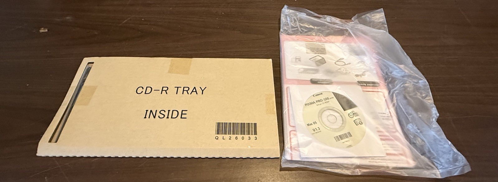 NEW GENUINE CANON QL26033 CD-R TRAY for Pixma PRO-10 Pro 100 print CD DVD Discs
