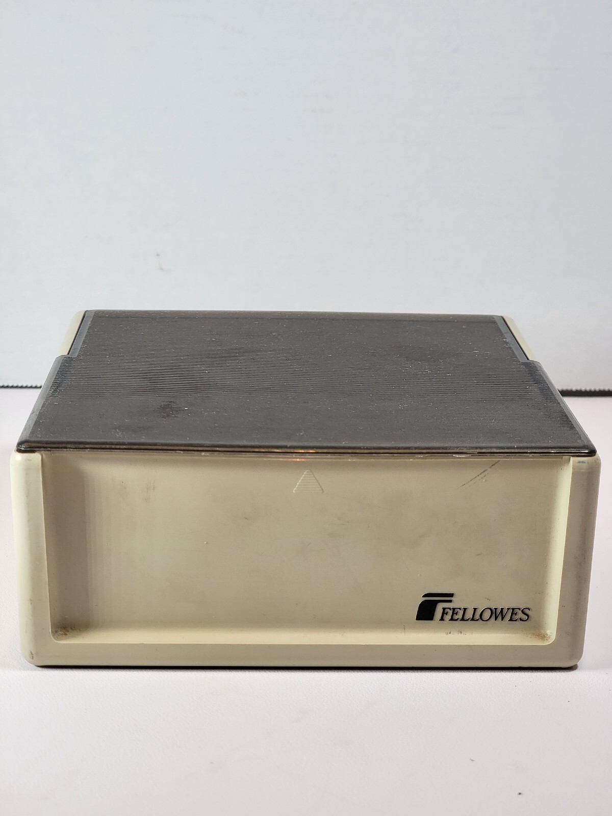 Vintage Fellowes Fan File Flip Up 3.5" PC Disk Diskette Storage Container