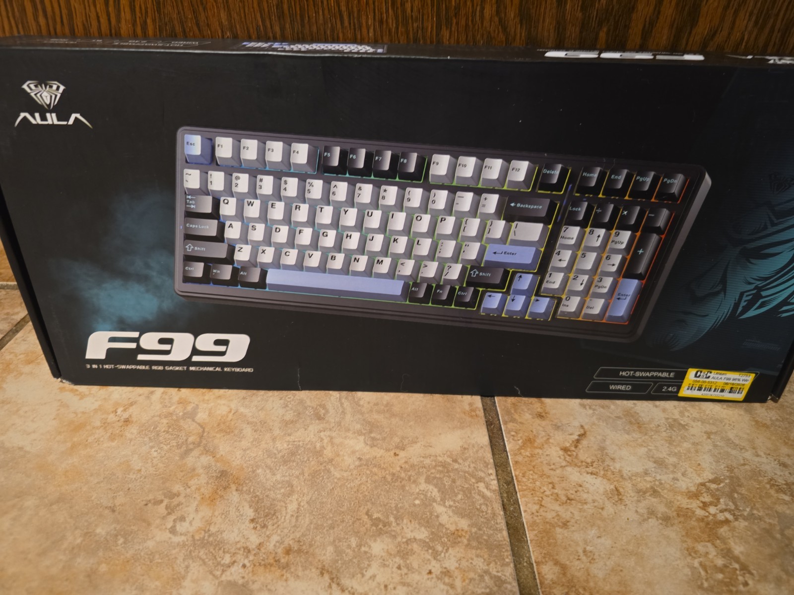 AULA F99/F99 Tri-mode Wireless Mechanical Keyboard RGB Hot Swappable Custom