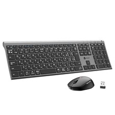 iClever DK03Combo Wireless Keyboard Mouse Set Bluetooth 2.4G Japanese JIS picture