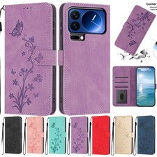Flip Flower Butterfly Card Wallet Cover Case For A50 A41 A10 A30 A6 A10 Note 20 picture