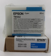 Genuine Epson T8502 Cyan Ink Cartridge for SureColor P800 Expired 2024 picture