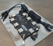 MiSTer FPGA 7 Port USB HUB V2.1 w/ Bridge Board & Power Splitter Cable picture