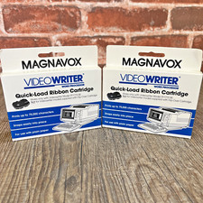 2 Pack Magnavox Videowriter Word Processor Quick Load Ribbon Cartridge NOS picture