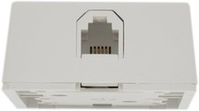 Leviton Type 625A2 Surface Mount Jack, 6P4C, Screw Terminal, 4625A-24W, White picture