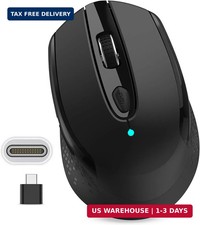 USB C Wireless Mouse, Type C Silent Mouse for Macbook Air/Pro, 2.4G Cordless picture