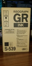 2 New Genuine Riso S539 / S-539 Black Duplicator Ink Box of 2 for GR1700, GR1750 picture