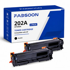 202A CF500A 2PK BK Standard Yield Compatible Toner for M281fdw M254dw M281cdw picture