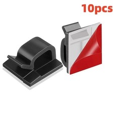 Clear Self Adhesive Cable Clips Wire Organizer Cord Management Holder 10/50PCS picture