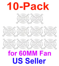 10-Pack 60mm Chrome Metal Computer PC Fan Grill Mounting Finger Guard Protection picture