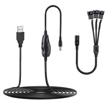 12V Fan Speed Controller, Fan Power Adapter,Usb 5V Step up Boost to DC 12V picture
