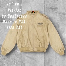 USA-Made 70s/80s Pla-Jac Nylon Work Jacket With Company Logo, XXL, Vintage picture