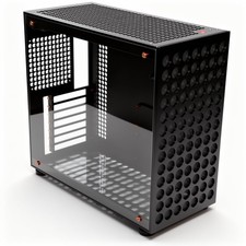 NIVXE ATX Gaming PC Case, CNC Machined Full Aluminum Tower, High-Airflow Full Ve picture