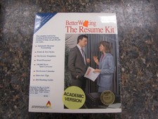 NEW SEALED -Better Working The Resume Kit- Academic Version Apple MAC 3.5