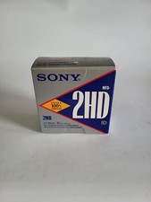 NEW Sony 2HD Floppy Diskettes Disk IBM Formatted 1.44 MB 3.5 Inch 10-Pack BLUE picture