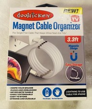 AS SEEN ON TV DOOHICKEY MAGNET CABLE ORGANIZER 3.3 FEET - NEW picture