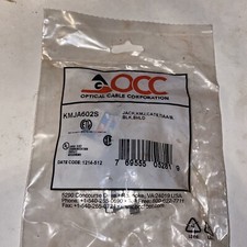 OCC OPTICAL CABLE CORP KMJA602 CAT6 MODULAR KMJ JACK CONNECTOR, BLACK, TIAA/B picture