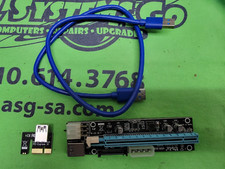 Ubit PCI-E Riser Adapter Card + USB 3.0 Cable -  6 PACK X001LTAIT - 8 sets picture