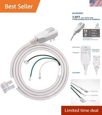 Safe 14AWG LCDI Power Cord for A/C Units - 7.5FT with Leakage Current Protection picture