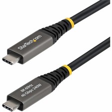 StarTech 6ft (1.8m) Active USB4 Cable, 40Gbps, 240W, 8K 60Hz/4K 240Hz DP2.1, picture