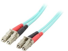 StarTech 450FBLCLC3 StarTech.com Aqua OM4 Duplex Multimode Fiber - 3m / 9.8 ft. picture