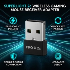 USB Dongle Mouse Receiver Adapter Replacement For PRO X SUPERLIG AQNM picture