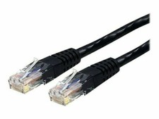 2 Pack StarTech C6PATCH6BK 6ft. Cat 6 6 ft. RJ45 UTP Gigabit Patch Cable Black  picture