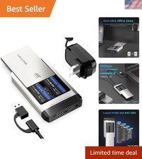 Portable 20Gbps NVMe Dual-Bay SSD Cloner - Effortless 8TB Storage Solution picture