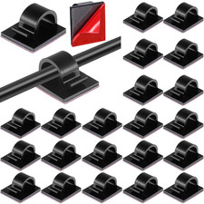 60 Pcs Mini Cable Clips Christmas Light Clips Hooks,Medium,Black picture