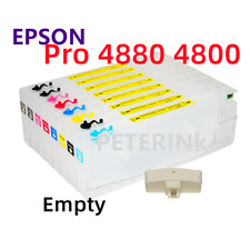 8 Empty Refillable Ink Cartridge kit for Stylus Pro 4880 4800 Printer picture