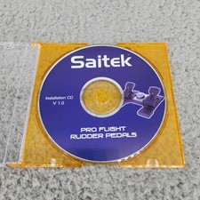 Saitek Pro Flight Rudder Pedals Installation Disc V. 1.0 PC CD-ROM Disc Only picture