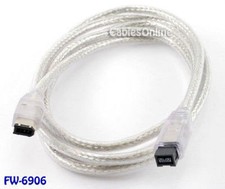 6 ft. IEEE 1394a 6 Pin to 9 Pin 1394b Firewire Cable picture