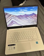 HP Notebook Laptop White Intel Core Processor Sleek Portable Computer Device picture