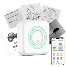Mini Bluetooth Thermal Sticker Printer Portable Label Photo Journal Maker picture