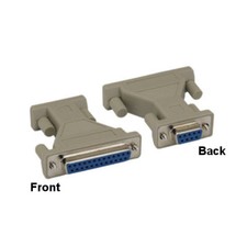 [x10] DB9 Female to DB25 Female AT Modem Adapter Converter RS232 Shielded Molded picture