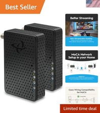 HTEM5 MoCA 2.5 Network Adapter 2-Pack - Extends Network via Coax | NOT a Mode... picture