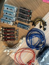 PCI-E riser bundle miner mining equipment read description 80% of  them work picture