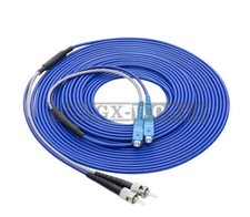 200M Armored Fiber Cable SC UPC to ST UPC SM 9/125 Duplex Fiber Optic Patch Cord picture