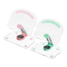 2 PCS Acrylic Tablet Stand,Acrylic Tablet Holder Adjustable Foldable,Green Pink picture