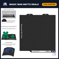3D Printer Build Plate 184x184mm Double-Sided Black Textured PEI Platform with H picture