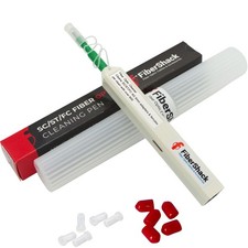 FiberShack 1.25mm SC Fiber Optic Cleaner Pen 800+ Cleans with Case & Dust Caps picture